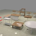 Modern Office Desks With Wooden Metal And White Surfaces In Various Shapes