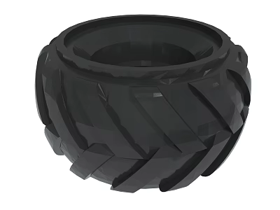 Modern Black Bowl Shaped Decorative Container With Geometric Textured Surface 3d model