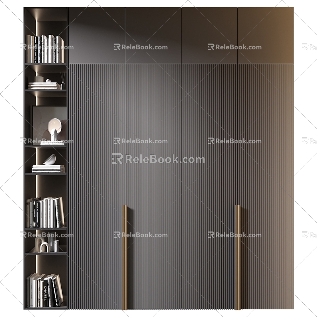 Modern Decorative Cabinet Wardrobe Bookcase model