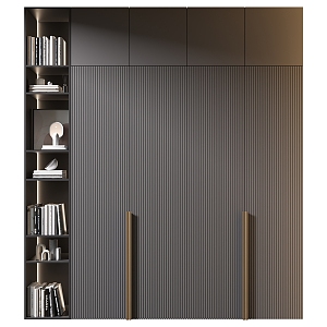 Modern Decorative Cabinet Wardrobe Bookcase 3d model