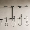 Shower combination shower faucet shower switch 3d model