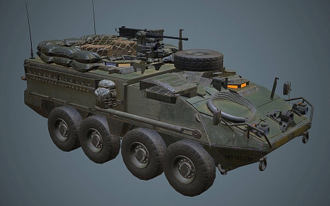 armored vehicle armored vehicle tank 3d model