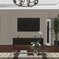 Modern Living And Dining Room With Wooden Floors Sofa Dining Table And Wall Art