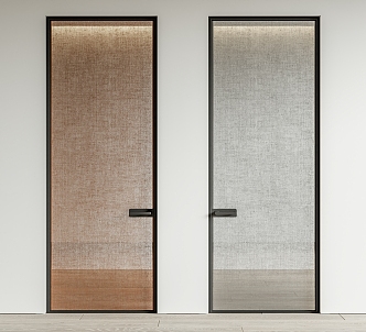 Modern swing door Changhong glass door single door bedroom door kitchen door frosted glass door 3d model