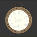 Round Daily Life Accessory With Golden Frame And Blue Mirror Surface