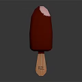 Delicious Chocolate Coated Popsicle With Pink Top On Wooden Stick Featuring RZL Engraving
