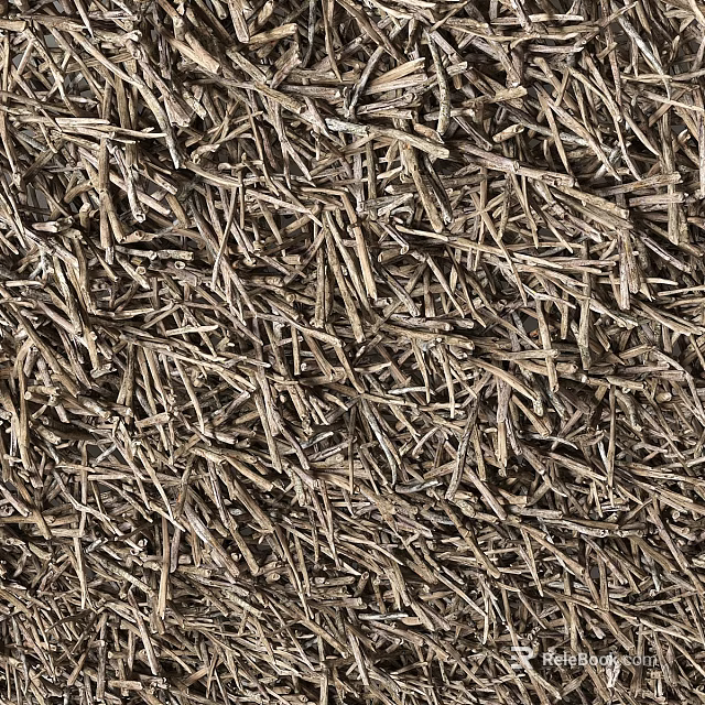 Natural Brown Wooden Shavings Material For Handmade Decorative Hanging Pendant Ornaments 3d model 