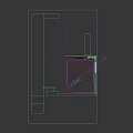 French floor-to-ceiling windows 3d model