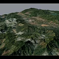 Aerial Planning View of Mountainous Terrain With Winding Rivers and Lush Green Landscapes