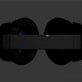 High Quality Electronic Over Ear Headphones With Black And Blue Design