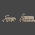 Rustic Vintage Weathered Wooden Wainscoting Panels with Worn Texture Dark Background
