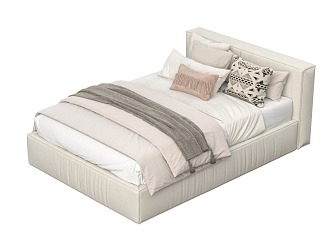 Modern Single Bed 3d model