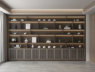 New Chinese Decorative Cabinet 3d model