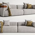 Modern double sofa 3d model