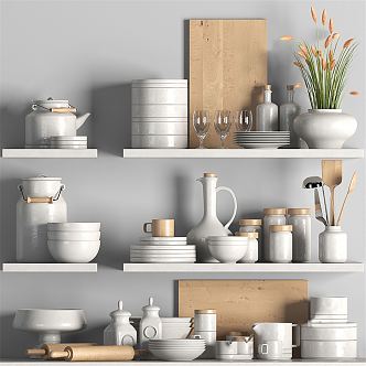 Modern Kitchen Supplies Portfolio 3d model