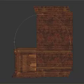 Hand Carved Traditional Wooden Screen With Ornate Decorative Patterns And Classic Design