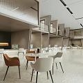 Spacious Modern Service Hall Interior With Service Counters Digital Screens And Waiting Seats