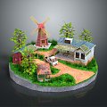 Cartoon Landscape Animation Landscape Landscape Landscape Landscape Rural Landscape Painting Outdoor Landscape Rural Landscape 3d model