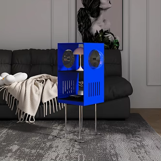 Modern Floor Bookcase Decorative Cabinet Storage Rack Design Creative 3d model