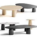 Poliform STRATA coffee table round coffee table 3d model