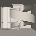 Elegant Modern Spiral Staircase With White Structure Glass Railing And Interior Design
