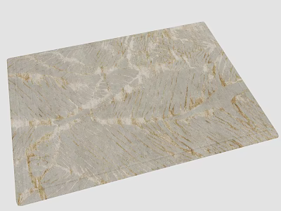 Modern Square Carpet with Natural Marble Texture and Neutral Tones for Home Decor 3d model