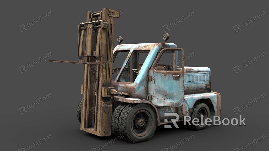 Heavy Forklift Forklift Functional Truck Truck Armored Truck model