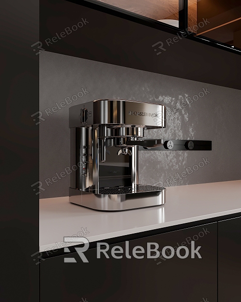 Coffee machine Kitchen appliances Metal coffee machine model