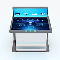 Public Facility Interactive Self Service Kiosk With Dual Touch Screens And Modern Design