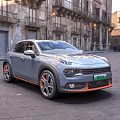 Gray Lynk Co 02 Car With Orange Rims Parked In Old Town Square