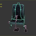 Car Seat With Green Seat Belt And Adjustable Base For Automotive Vehicles
