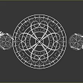 Wrought Iron Round Table And Two Chairs With Scroll Design