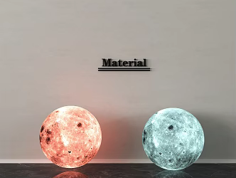 modern moon lamp decorative lamp floor lamp 3d model