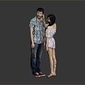 Husband Wife Couple Partner Male Character Male Character Man Male 3d model