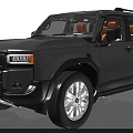 Toyota Land Cruiser Black SUV With Modern Exterior Design And Alloy Wheels