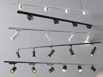 Modern Downlight Spotlight Track-type Magnetic Light Spotlight Downlight 3d model