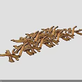 Medical Devices Metal Surgical Instrument Parts Featuring Brown Yellow Textured Surface And Irregular Arrangement