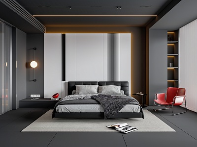 Modern Bedroom 3d model