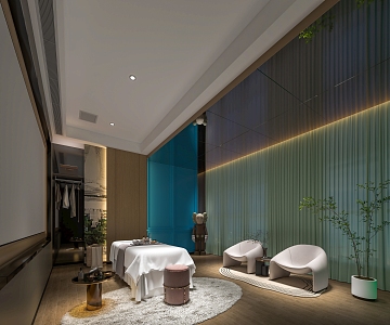 The spa room 3d model