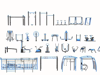 Modern Fitness Equipment Fitness Equipment 3d model
