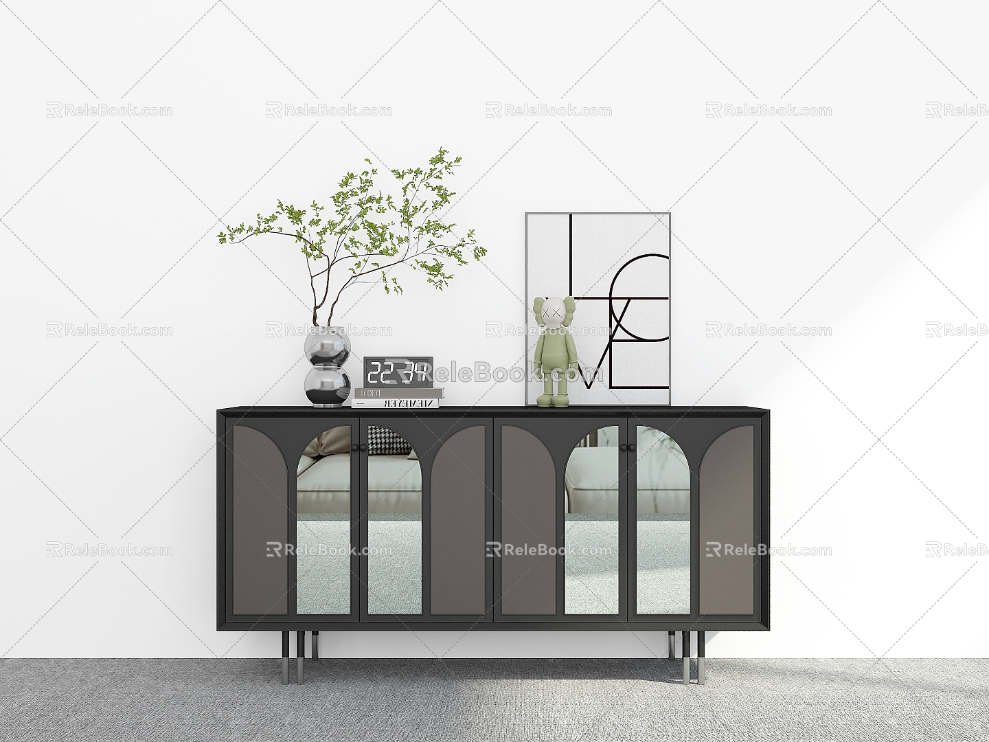 Modern Side Cabinet Side Cabinet Decoration Sideboard Decorative Cabinet Side Cabinet 3d model