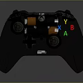 Xbox Wireless Game Controller With Black Design And Colorful ABXY Buttons