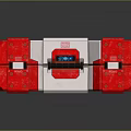 Portable Red And White First Aid Kit With Red Cross Medical Emergency Supplies
