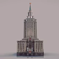 Tall Classical Hotel Building With Green Spire And Symmetrical Window Design