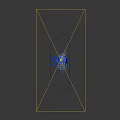 KING 96 Themed Photo Spot With Golden Stage Lighted Frame And Decorative Cubes