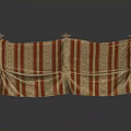 Red And White Striped Foldable Fabric Household Storage Bag For Organizing