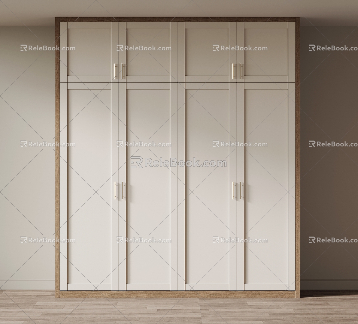 02 modern wardrobe wardrobe 3d model