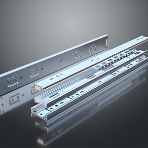 Drawer Slide Track Slide Components PBR 3d model