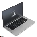 Apple MacBook Pro Laptop With Silver Body Black Keyboard And Screen