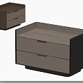Modern Bedside Tables With White Drawers Dark Frame And Light Wood Top